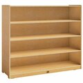 Whitney Brothers WB1850 48'' x 15'' x 42'' Mobile Three Shelf Cabinet 9461850